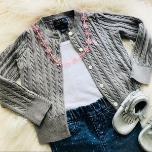 RALPH LAUREN BABY GIRL CARDIGAN 2T 🎀